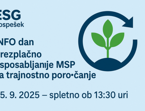 INFO DAN: Brezplačna usposabljanja o trajnostnem poročanju za podjetja